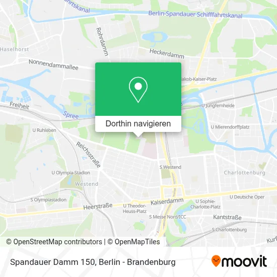 Spandauer Damm 150 Karte