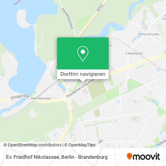 Ev. Friedhof Nikolassee Karte