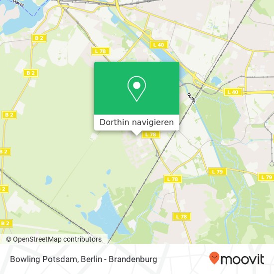 Bowling Potsdam, Kiefernring 1 Karte