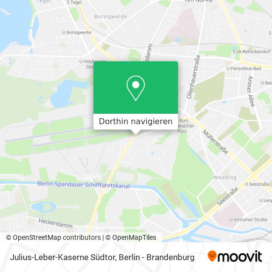 Julius-Leber-Kaserne Südtor Karte