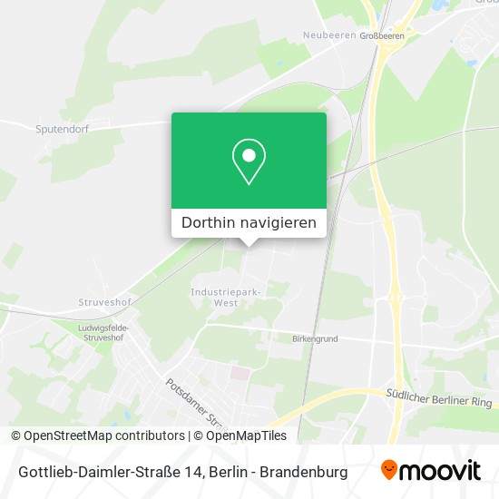 Gottlieb-Daimler-Straße 14 Karte