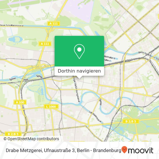 Drabe Metzgerei, Ufnaustraße 3 Karte