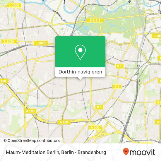 Maum-Meditation Berlin, Landshuter Straße 33 Karte