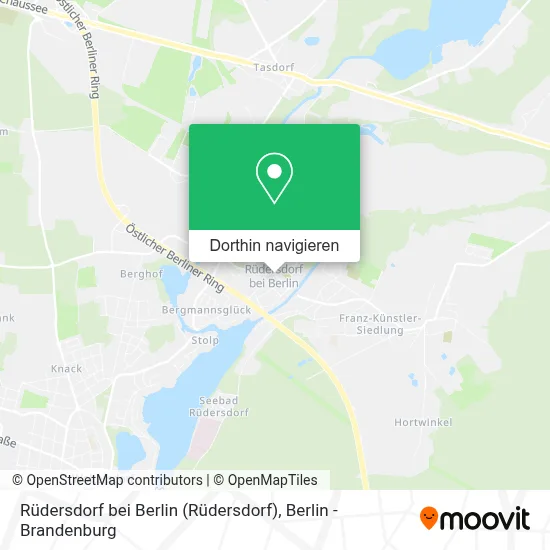 Rüdersdorf bei Berlin Karte