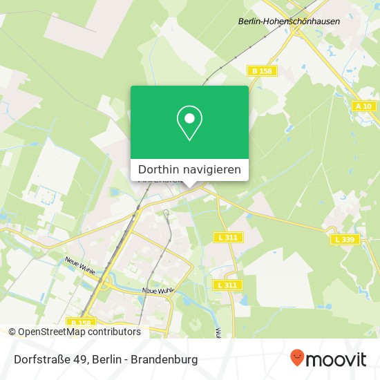 Dorfstraße 49, 16356 Ahrensfelde Karte
