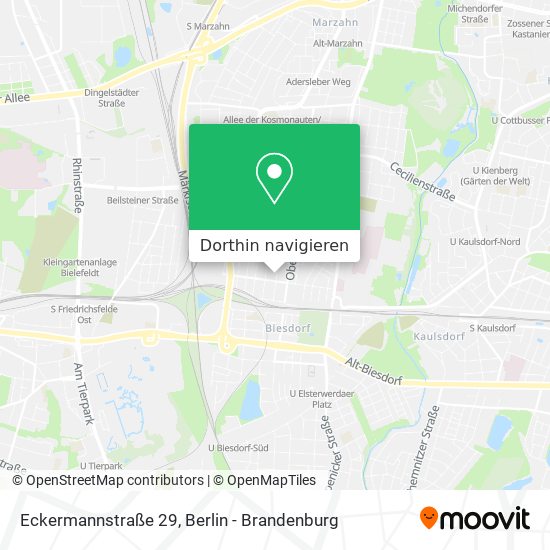 Eckermannstraße 29 Karte