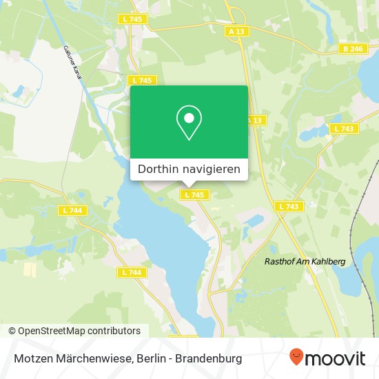 Motzen Märchenwiese Karte