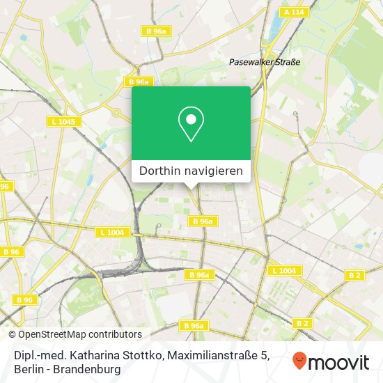 Dipl.-med. Katharina Stottko, Maximilianstraße 5 Karte