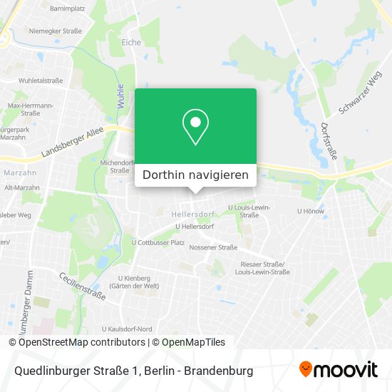 Quedlinburger Straße 1 Karte