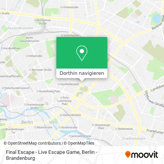 Final Escape - Live Escape Game Karte