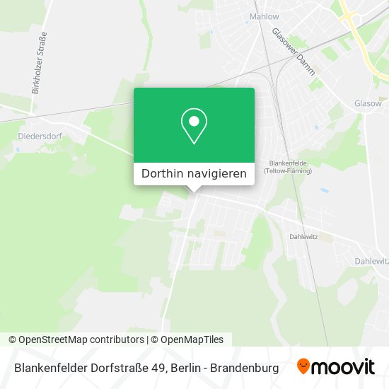 Blankenfelder Dorfstraße 49 Karte