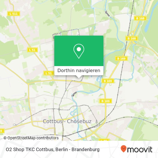 O2 Shop TKC Cottbus, Gerhart-Hauptmann-Straße 15 Karte