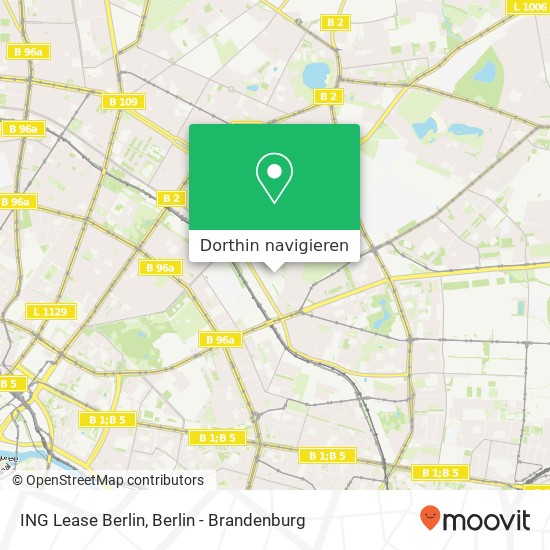 ING Lease Berlin, Storkower Straße 139 Karte