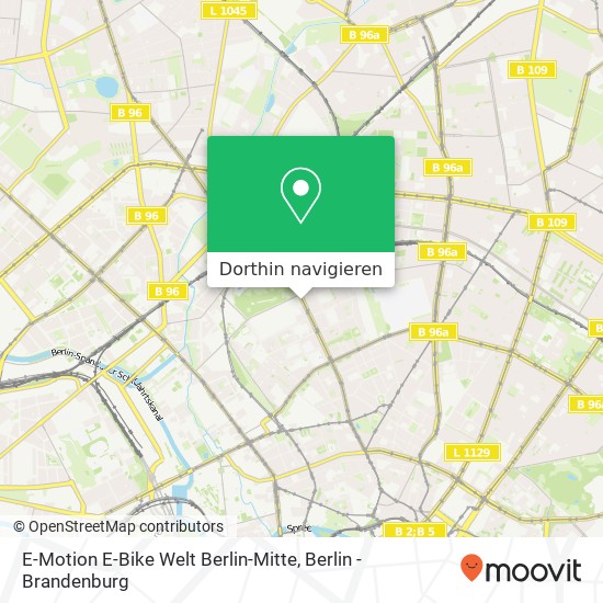 E-Motion E-Bike Welt Berlin-Mitte, Brunnenstraße 110 Karte