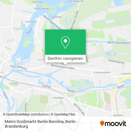 Metro Großmarkt Berlin-Berolina Karte