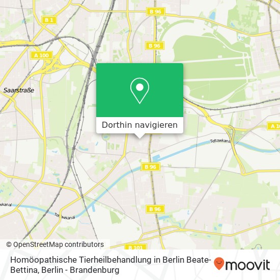 Homöopathische Tierheilbehandlung in Berlin Beate-Bettina, Friedrich-Wilhelm-Straße 24 Karte