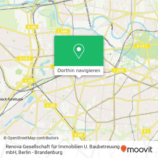 Renova Gesellschaft für Immobilien U. Baubetreuung mbH, Giesebrechtstraße 16 Karte