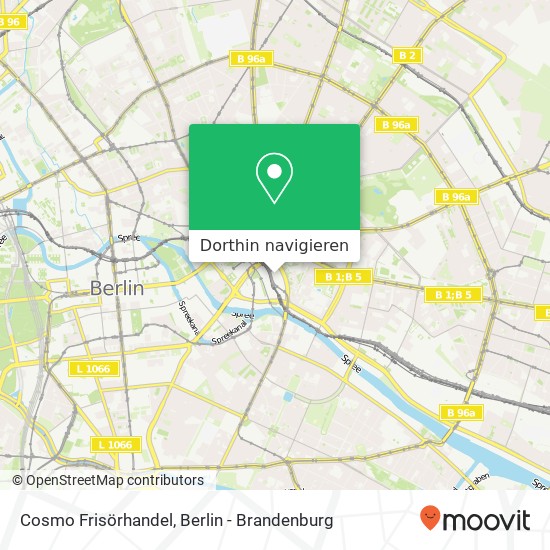 Cosmo Frisörhandel, Alexanderstraße Karte