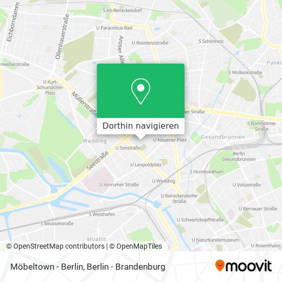Möbeltown - Berlin Karte