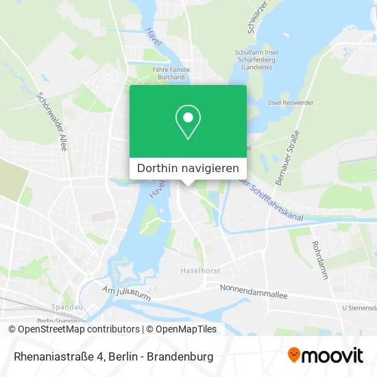 Rhenaniastraße 4 Karte