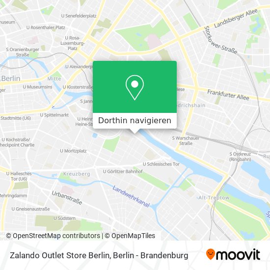 Zalando Outlet Store Berlin Karte
