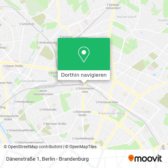 Dänenstraße 1 Karte