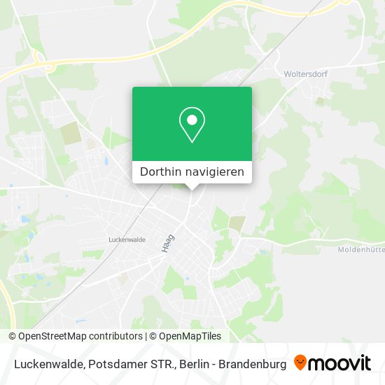 Luckenwalde, Potsdamer STR. Karte