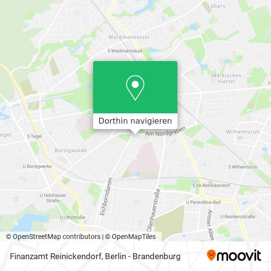 Finanzamt Reinickendorf Karte