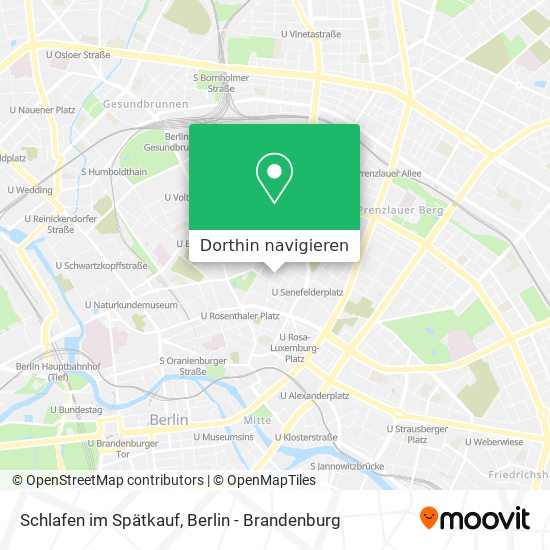 Schlafen im Spätkauf Karte