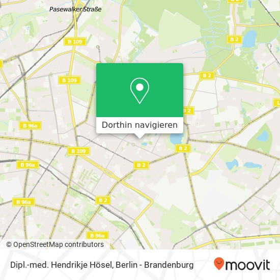 Dipl.-med. Hendrikje Hösel, Schönstraße 9 Karte