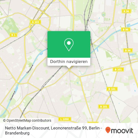Netto Marken-Discount, Leonorenstraße 99 Karte