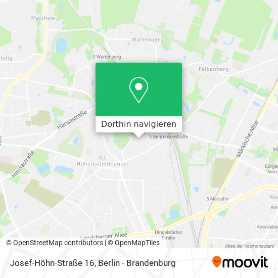 Josef-Höhn-Straße 16 Karte