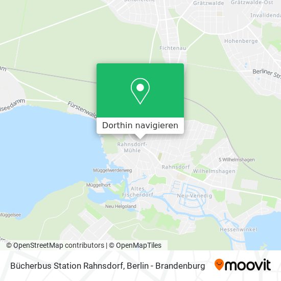 Bücherbus Station Rahnsdorf Karte