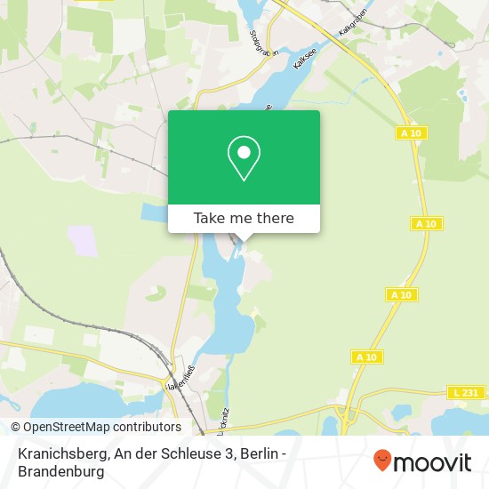 Kranichsberg, An der Schleuse 3 Karte