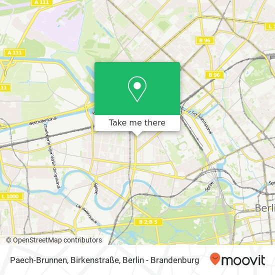 Paech-Brunnen, Birkenstraße Karte