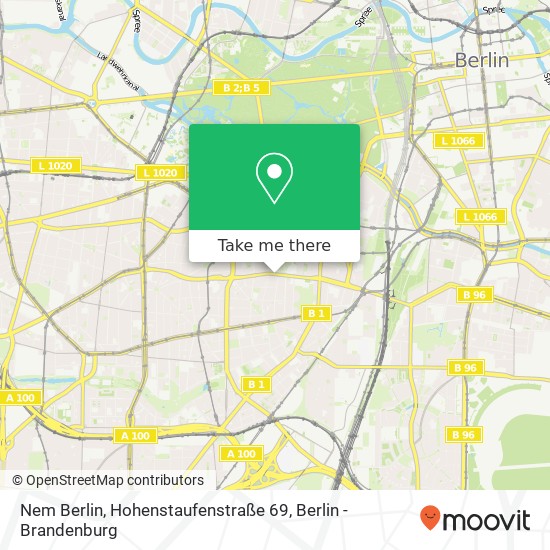 Nem Berlin, Hohenstaufenstraße 69 Karte