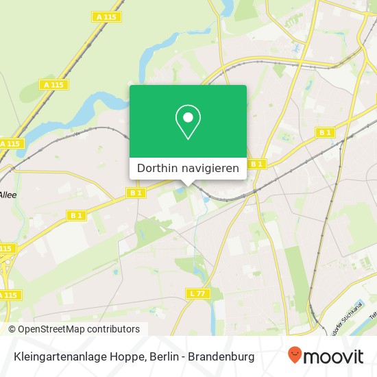 Kleingartenanlage Hoppe, Hohentwielsteig 20 Karte