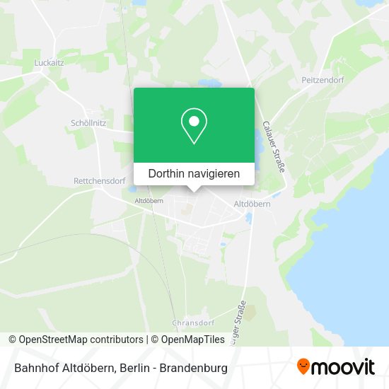 Bahnhof Altdöbern Karte