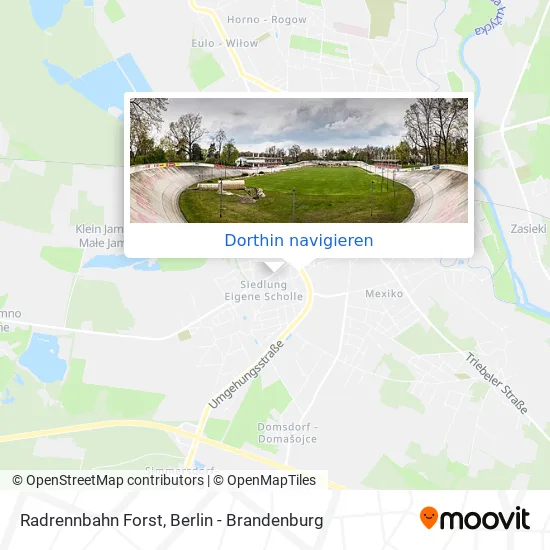 Radrennbahn Forst Karte