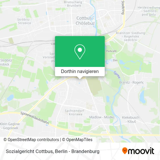 Sozialgericht Cottbus Karte