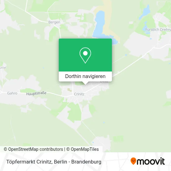 Töpfermarkt Crinitz Karte