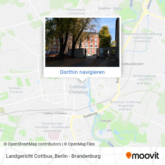 Landgericht Cottbus Karte