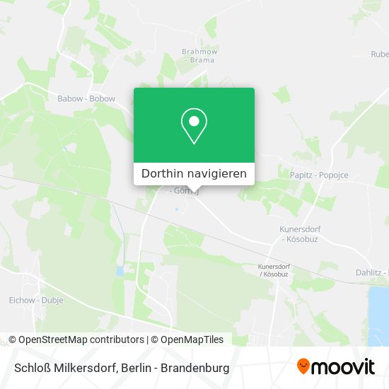 Schloß Milkersdorf Karte
