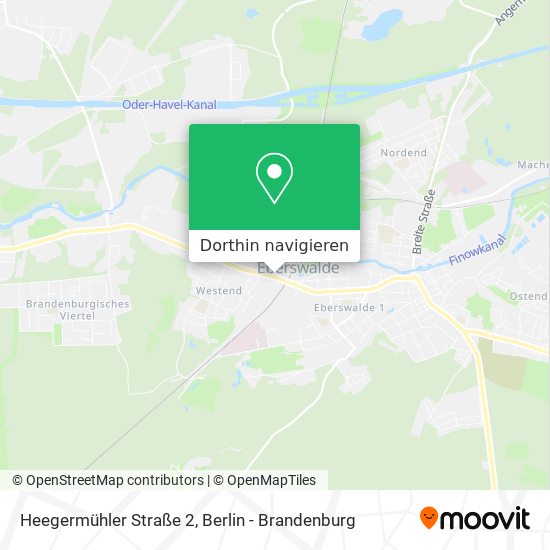 Heegermühler Straße 2 Karte