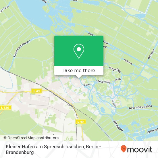 Kleiner Hafen am Spreeschlösschen Karte