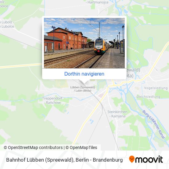 Bahnhof Lübben (Spreewald) Karte