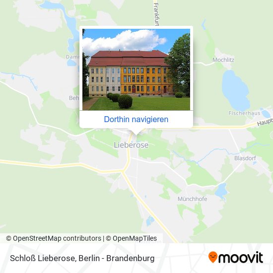 Schloß Lieberose Karte