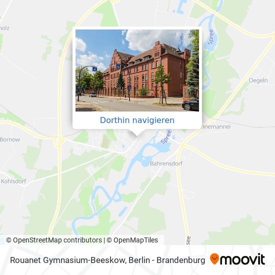 Rouanet Gymnasium-Beeskow Karte