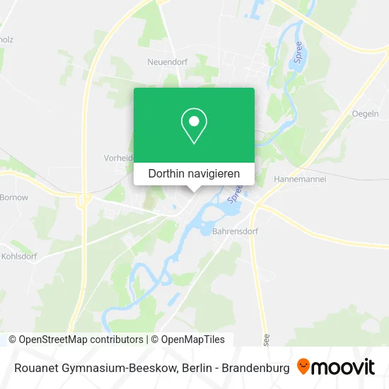 Rouanet Gymnasium-Beeskow Karte