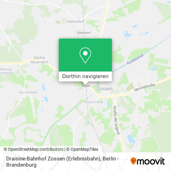 Draisine-Bahnhof Zossen (Erlebnisbahn) Karte